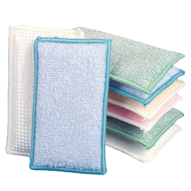 Bamboo Fiber Trunk - 3/2 pçs dupla face cozinha limpeza