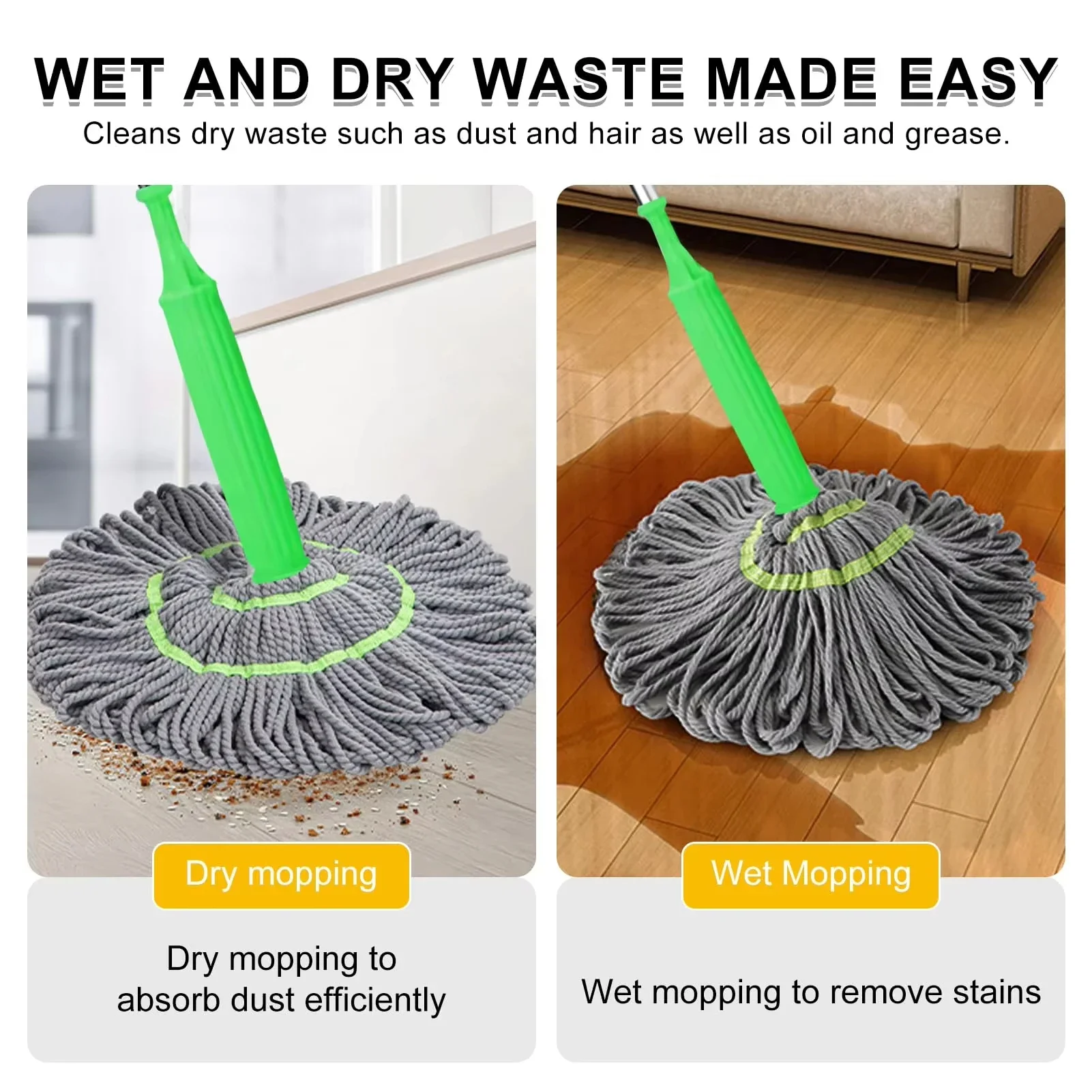 Novo Mop de Manga de Fibra de  - Bamboo Fiber Trunk avaliação e preço